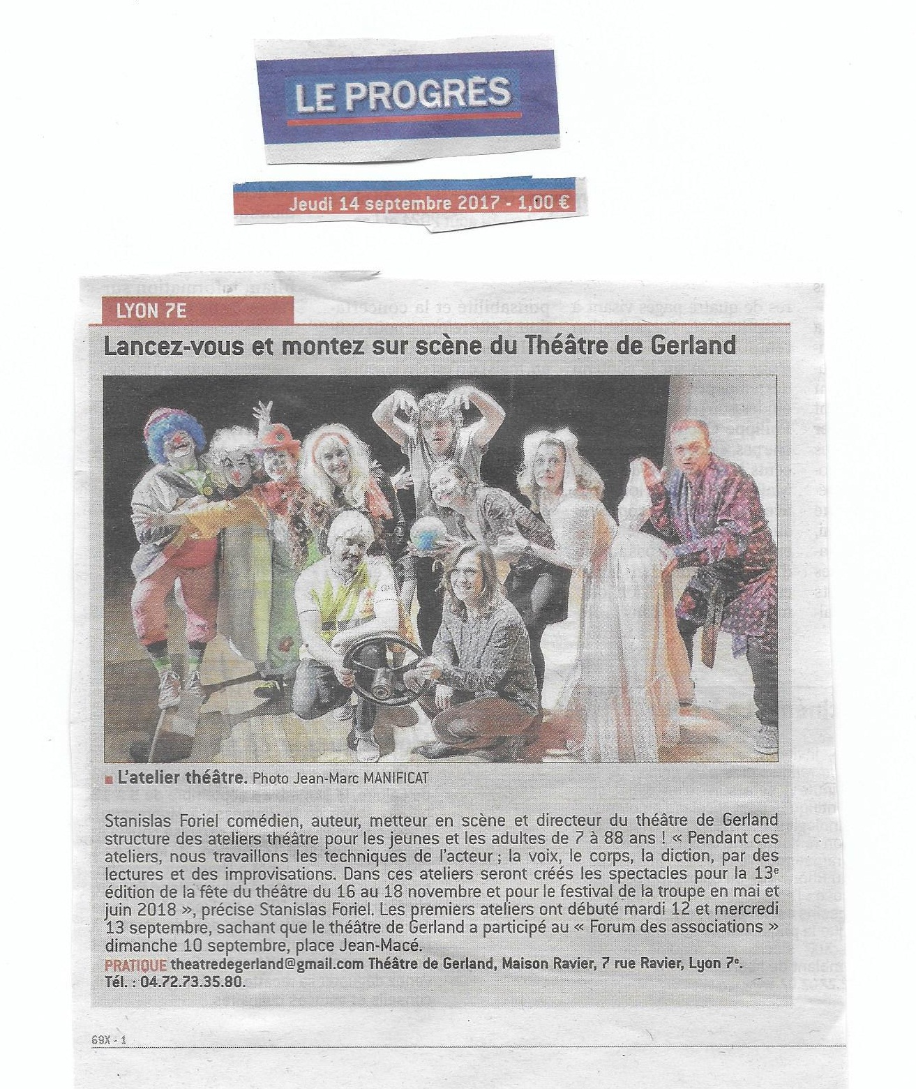 Le progres 14 09 2017