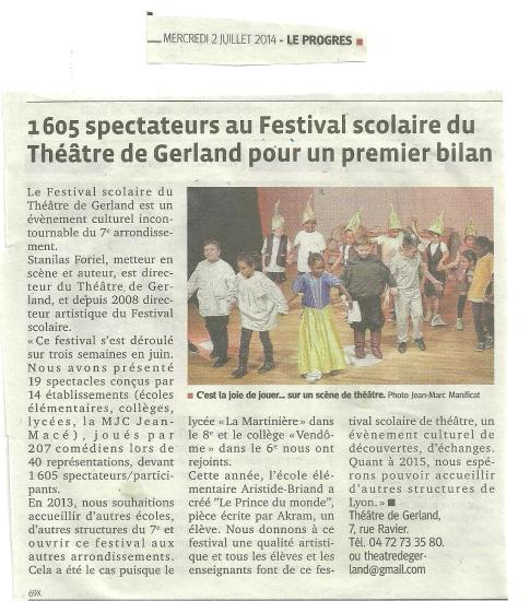 Le progres 2 juillet 2014 2