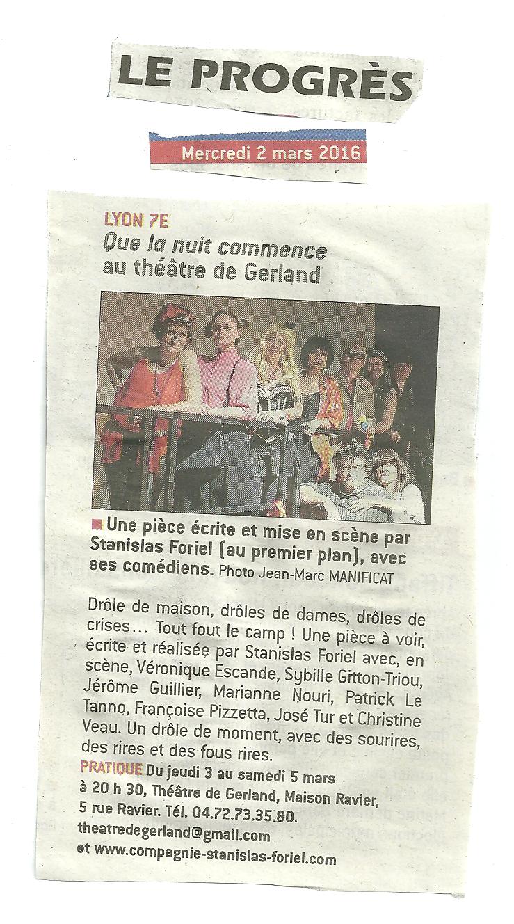 Le progres 2 mars 16