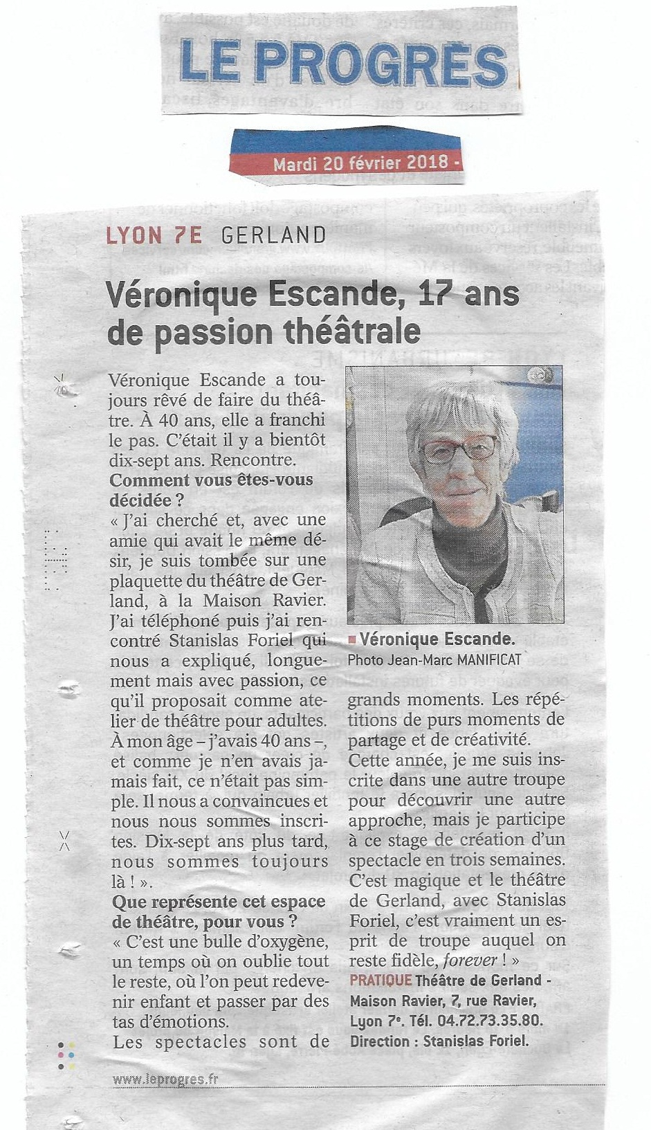 Le progres 20 fevrier