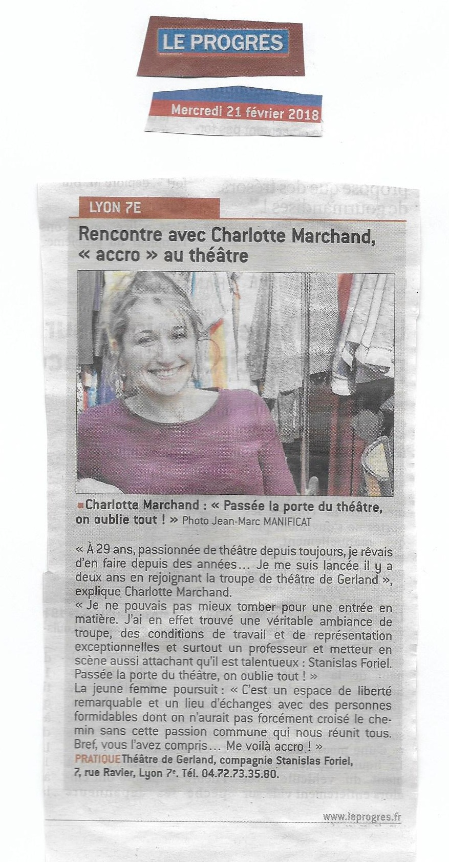 Le progres 21 fev 18